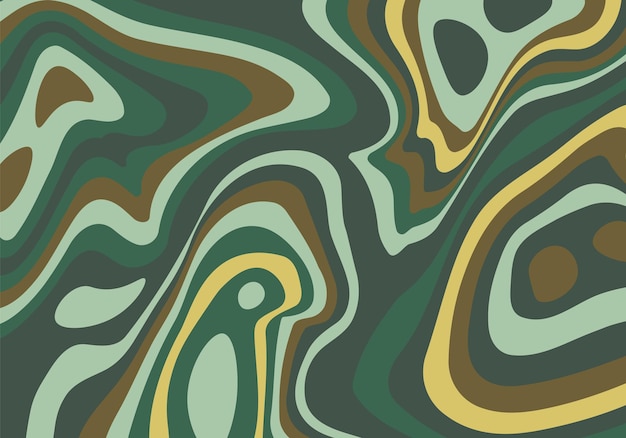 Vector de fondo psicodélico abstracto y groovy
