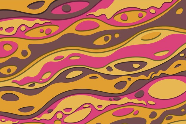 Vector de fondo psicodélico abstracto y groovy