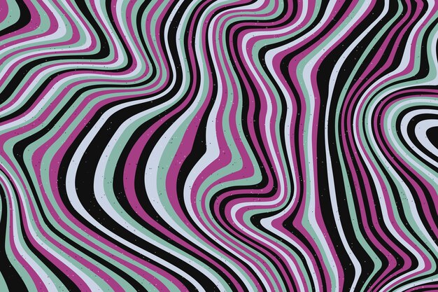 Vector de fondo psicodélico abstracto y groovy