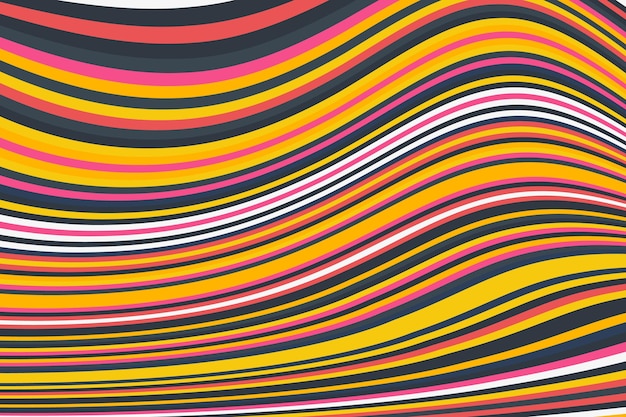 Vector de fondo psicodélico abstracto y groovy
