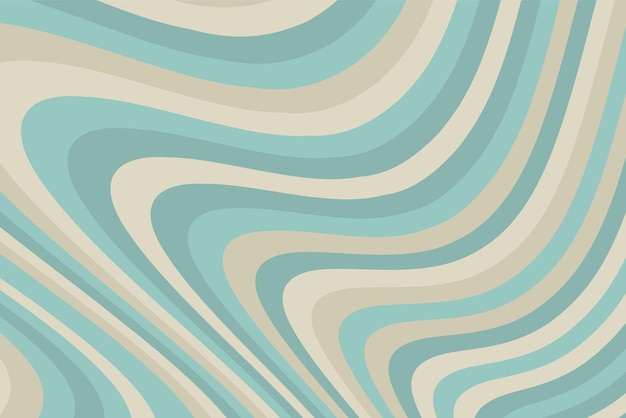 Vector de fondo psicodélico abstracto y groovy