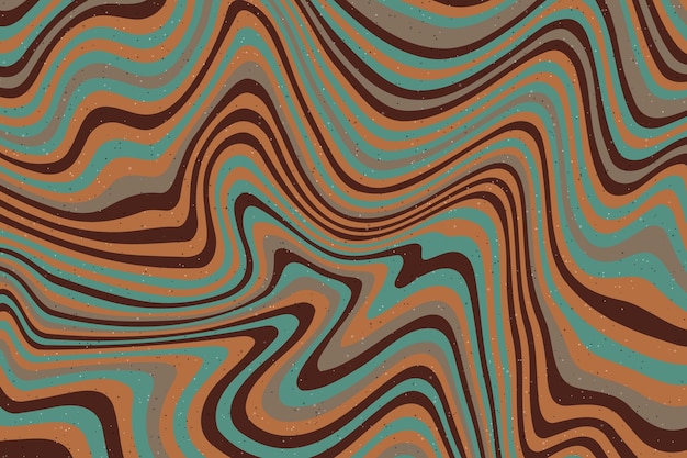 Vector de fondo psicodélico abstracto y groovy