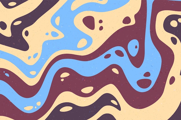 Vector de fondo psicodélico abstracto y groovy
