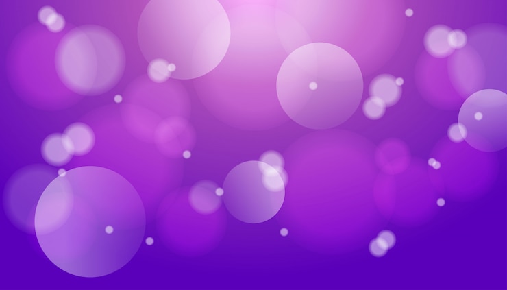 Vector vector de fondo púrpura efecto de luz bokeh