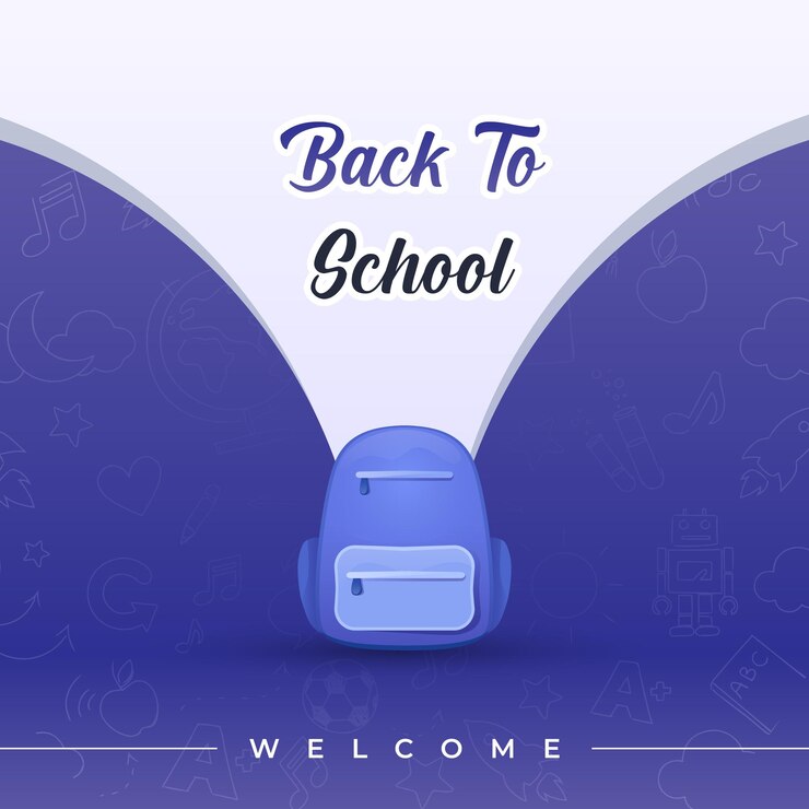 Vector de fondo realista de regreso a la escuela