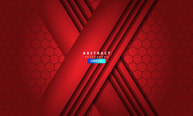 Vector de fondo rojo abstracto moderno Vector de diseño de concepto elegante