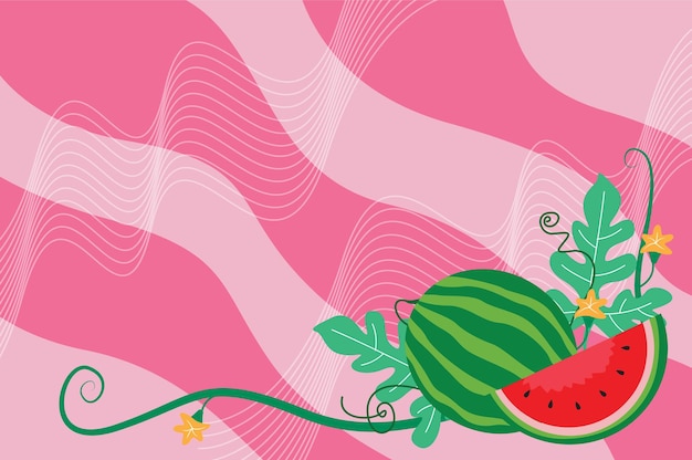 vector de fondo de sandía