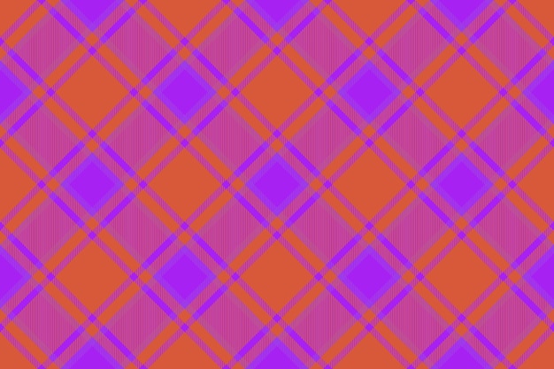 Vector de fondo de tartán Patrón de cuadros a cuadros Textura inconsútil tela textil