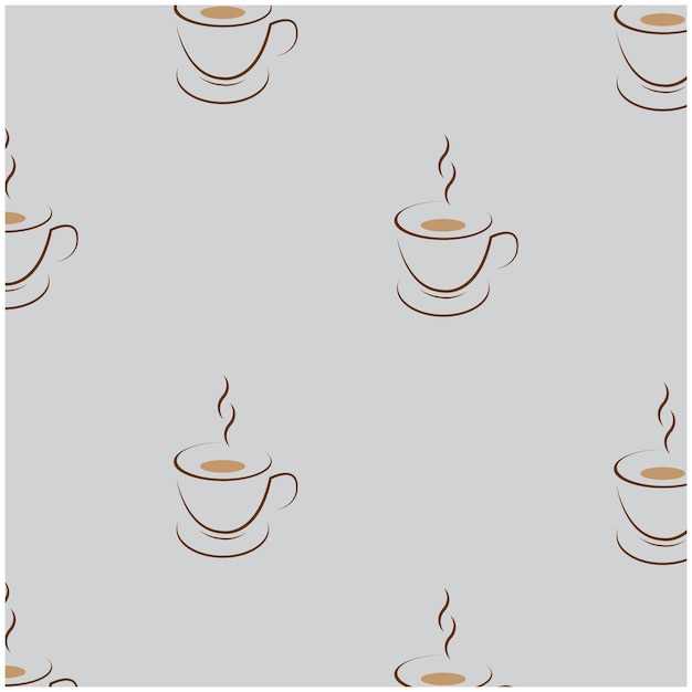 Vector de fondo de taza de café caliente
