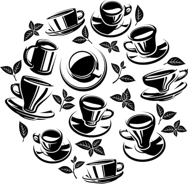 Vector de fondo de té