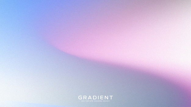 Vector de fondo de textura granulada de partículas de gradiente azul rosado holográfico borroso realista de primera calidad
