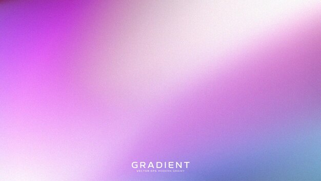 Vector de fondo de textura granulada de partículas de gradiente azul rosado suave y borroso realista