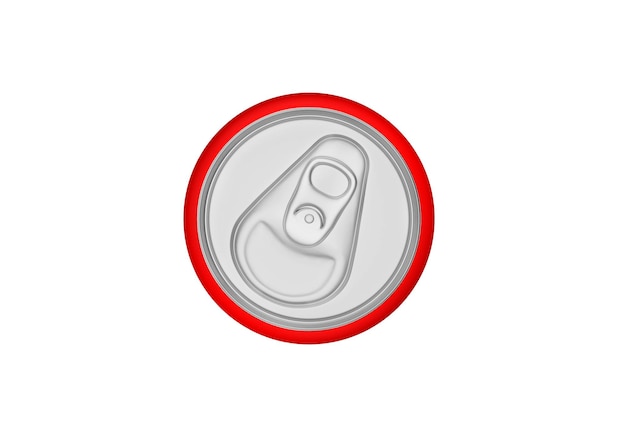 Vector de fondo transparente de las latas de aluminio desde arriba