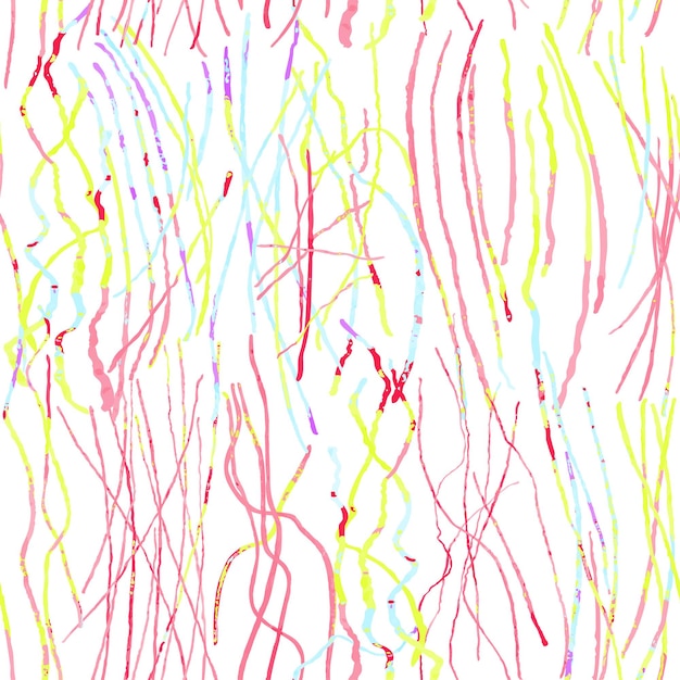 Vector fondo transparente moderno con coloridos garabatos de líneas abstractas dibujadas a mano