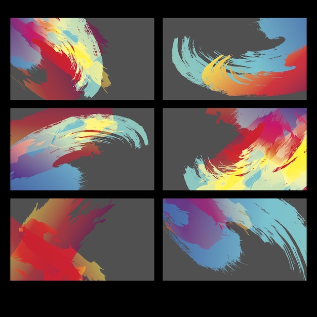 Vector de fondo de trazos de pincel