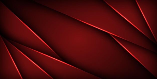 Vector de fondo de triángulo geométrico rojo capa de superposición en espacio negro para texto y diseño de fondo eps10