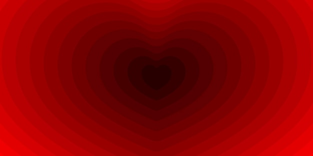 Vector de fondo del túnel del corazón marco romántico