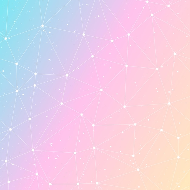Vector de fondos poligonales de gradiente suave rosa y azul