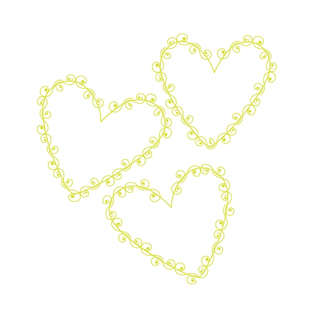 Vector de forma de amor decorativo, diseño de corazón de amor de lujo