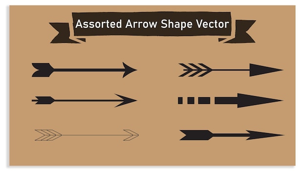 Vector de forma de flecha