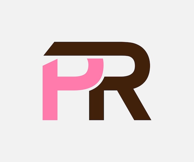 Vector de forma de la letra del logotipo
