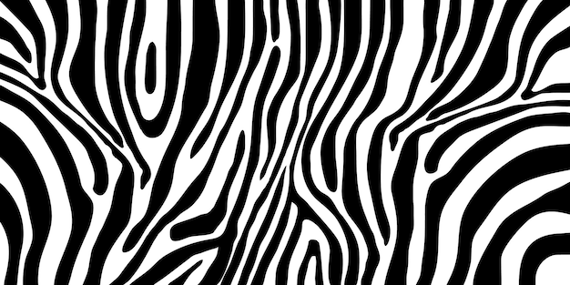 Vector de forma de patrón de cebra en blanco y negro para el diseño de fondo