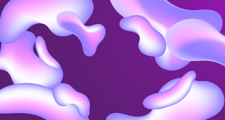 Vector vector de formas líquidas de colores de fondo color púrpura