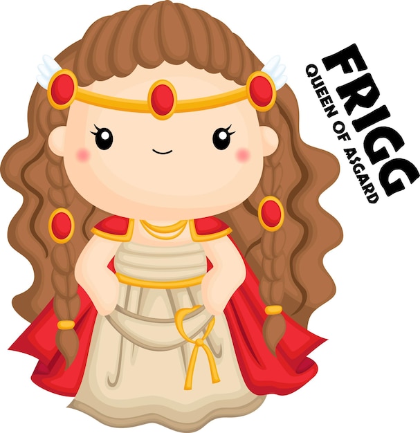 Un vector de Frigg de la mitología nórdica