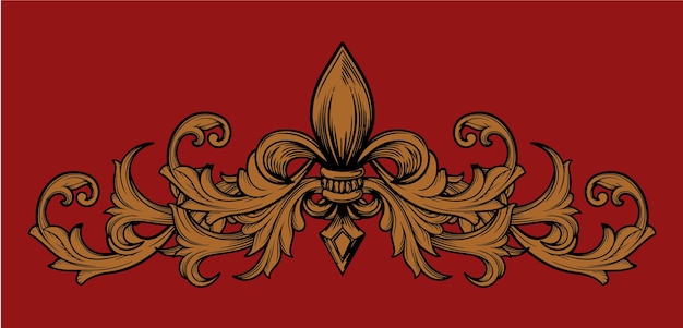 Vector froral tribal