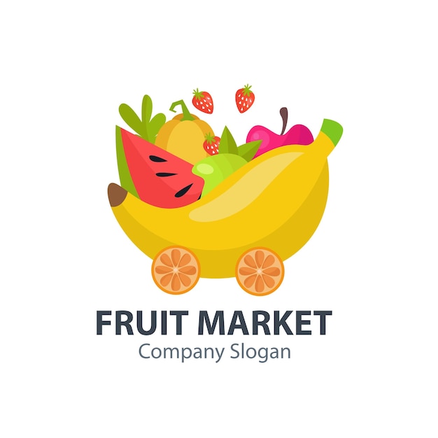 Vector vector fruta logo negocio 1