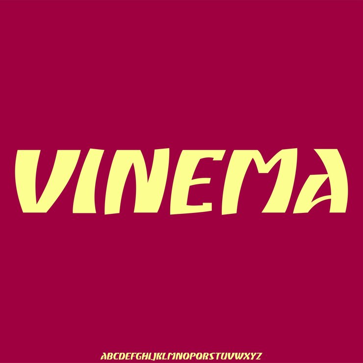 Vector vector de fuente de alfabeto de visualización moderna