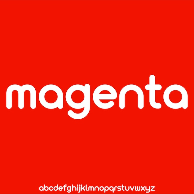 Vector de fuente de pantalla creativa moderna única