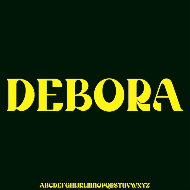 Vector de fuente de visualización de alfabeto decorativo femenino elegante y curvo