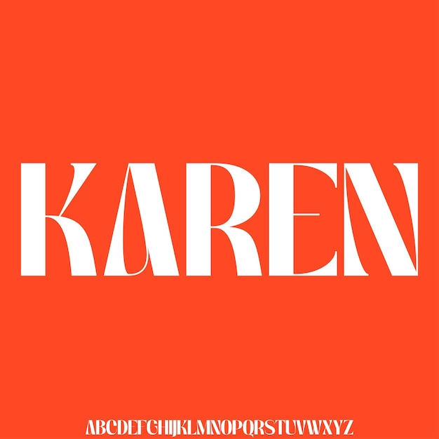 Vector de fuente de visualización de alfabeto sin serif minimalista y elegante