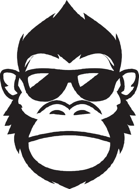 Vector fuerte del logotipo del gorila