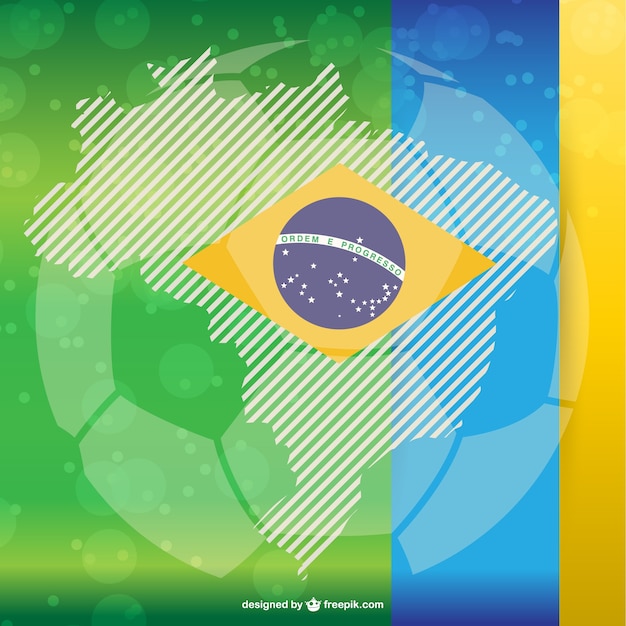 Vector vector de fútbol de brasil para descarga gratuita