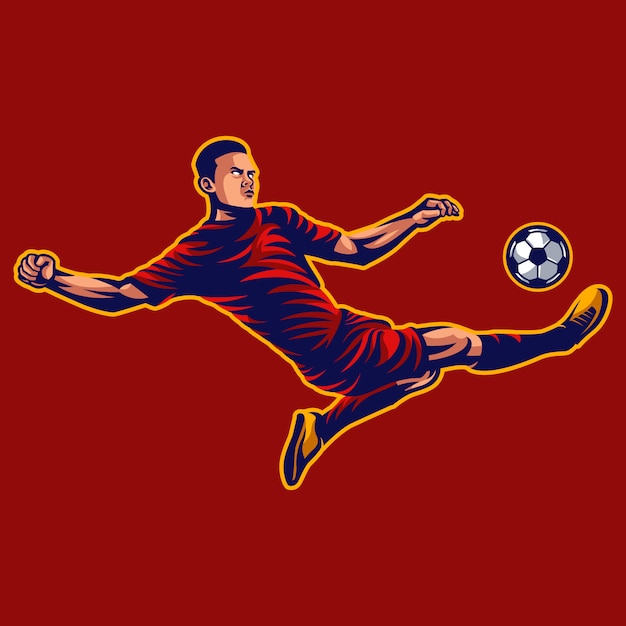 Vector de futbolista