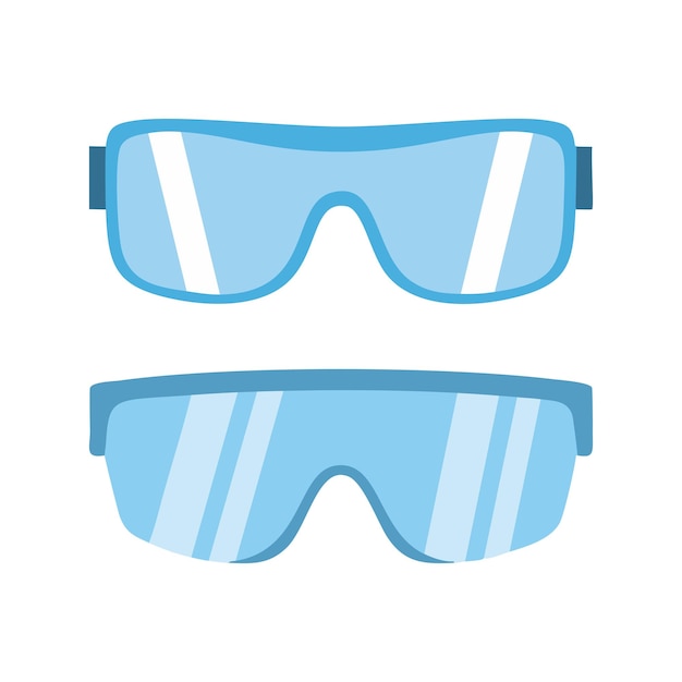 Vector de gafas de sol de estilo plano
