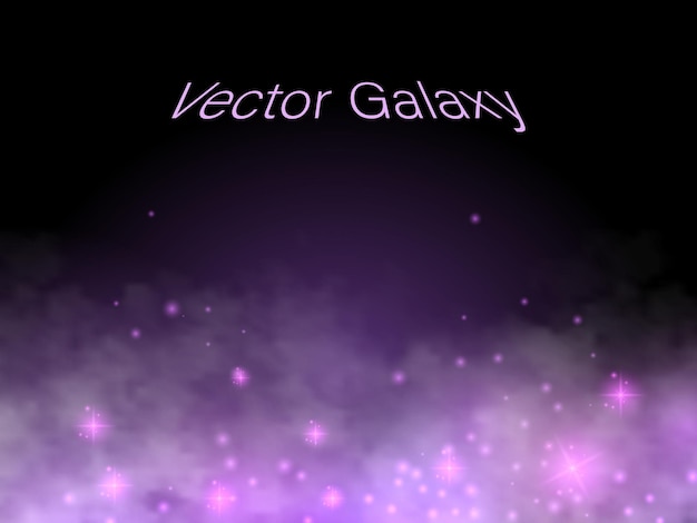 Vector vector galaxy vector nube vector estrellas cielo fondo