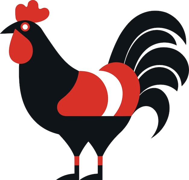 Vector de gallina para logo