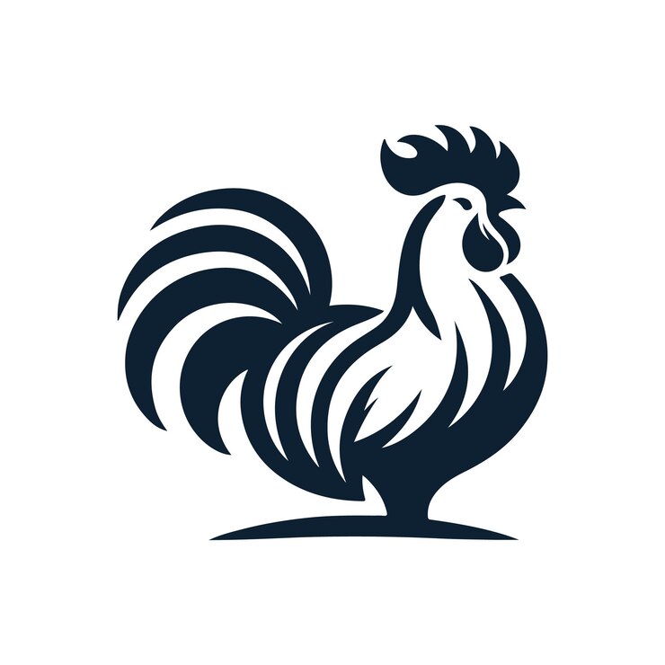 Vector vector de gallo ilustración de diseño aislado de clip art