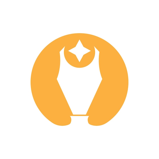 Vector ganador del logotipo del trofeo para el torneo deportivo Ilustración creativa y única