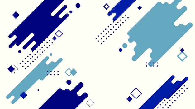 Vector geométrico abstracto de Memphis para el cartel de diapositivas de fondo, etc.