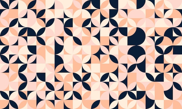 Vector geométrico sin costuras con elementos de mosaico creativos Ideal para fondos modernos carteles de moda o patrones textiles con diseño limpio y minimalista