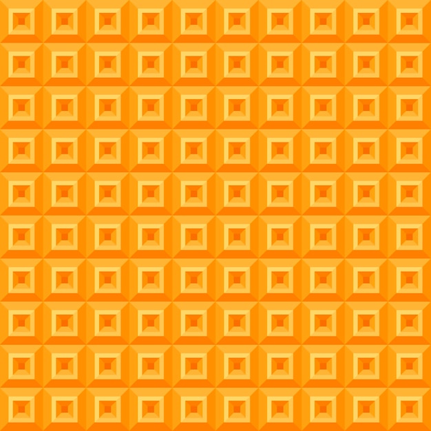 Vector geométrico de patrones sin fisuras Naranja 3D formas geométricas volumétricas cubos 2d textura 3d para el diseño de fondos de paneles de pared azulejos materiales de decoración envoltura