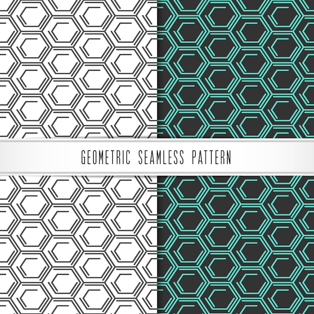 Vector vector geométrico de patrones sin fisuras.