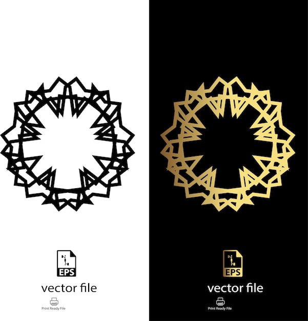 Vector geométrico sencillo de flor de maíz