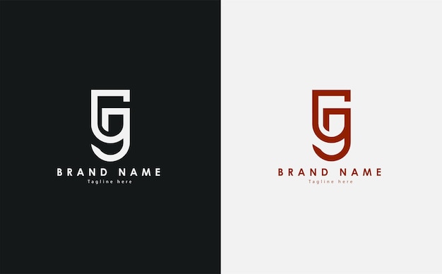 Vector GJ diseñado imagen vectorial