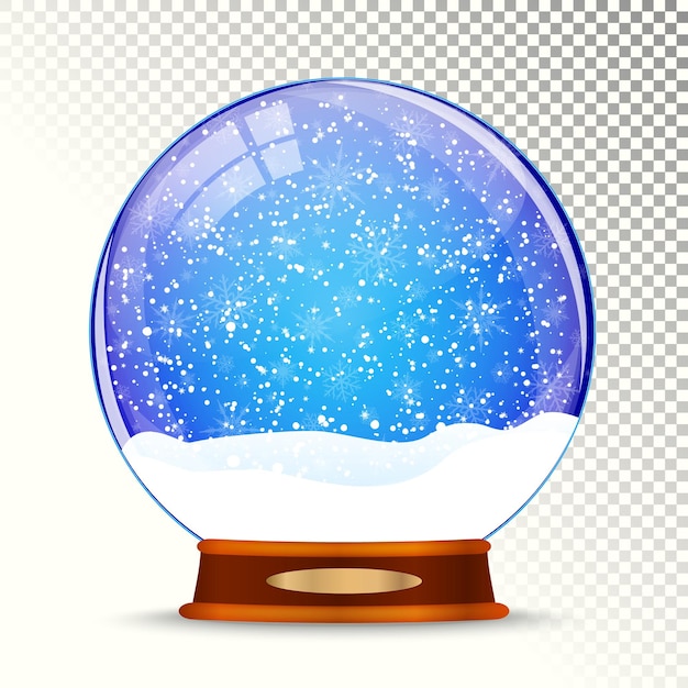 Vector de globo de nieve