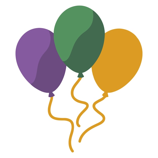 Vector de globos de colores